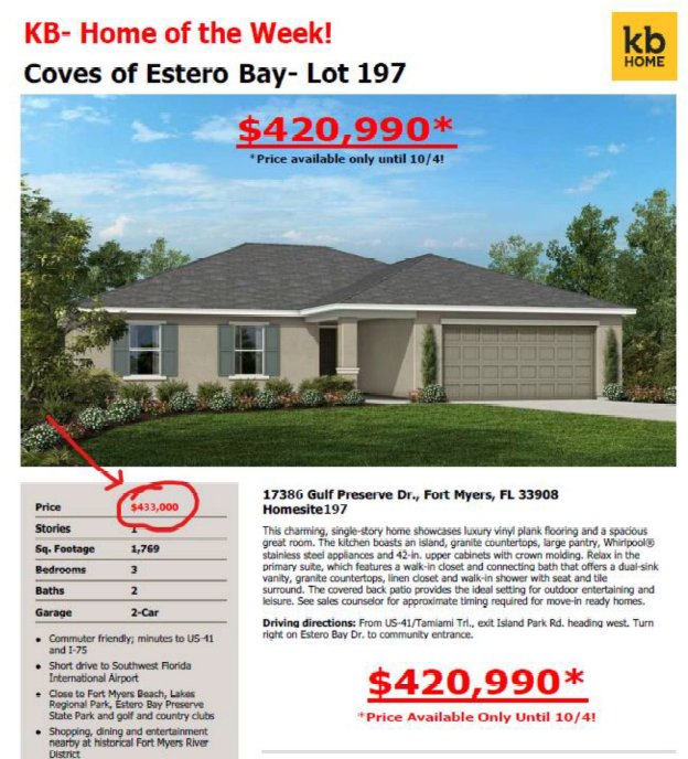 Coves of Estero Bay Fort Myers Florida lot 197 now $420,990