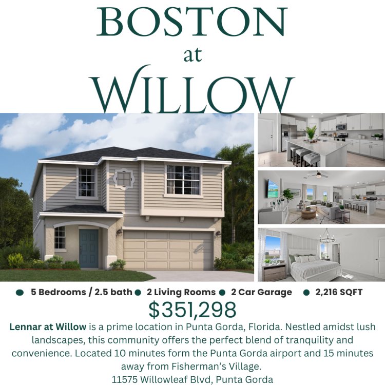 Willow Punta Gorda New Homes For Sale